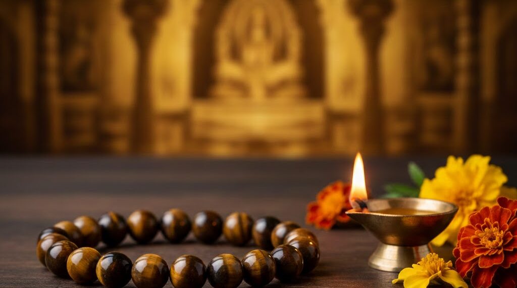 Tiger Eye Bracelet for Mesha Rashi 2026 Shani Sade Sati Remedy - Srinivasa Matha Astrology