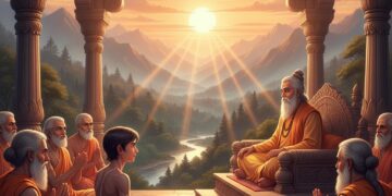 Meditating sage representing self-knowledge