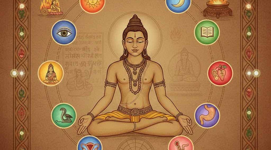 ವಗ್ರಹಗಳು ಮತ್ತು ಆಯುರ್ವೇದ ರೋಗಗಳ ಸಂಬಂಧದ ಚಾರ್ಟ್ ಚಿತ್ರ