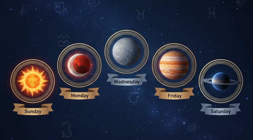 ವಾರದ ಏಳು ದಿನಗಳಲ್ಲಿ ಜನಿಸಿದವರ ಗುಣ ಸ್ವಭಾವ ಜ್ಯೋತಿಷ್ಯ ವಿಶ್ಲೇಷಣೆ - ಏಳು ಗ್ರಹಗಳ ಪ್ರಭಾವ