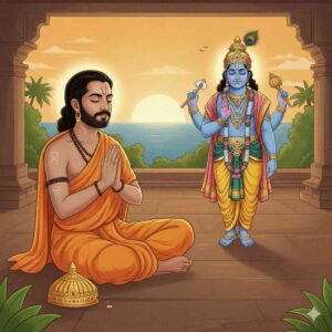 ಕುಲಶೇಖರ ಆಳ್ವಾರರು ಮತ್ತು ಶ್ರೀಕೃಷ್ಣನ ಮುಕುಂದಮಾಲಾ ಸ್ತೋತ್ರದ ಭಾವಚಿತ್ರ.