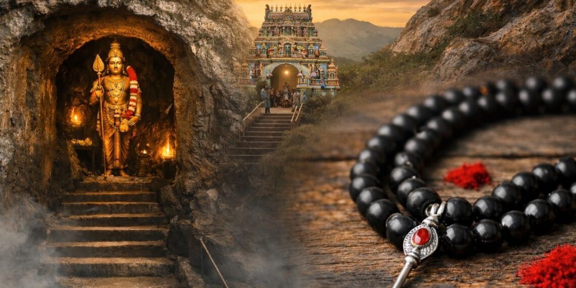 ಪಾತಾಳ ಮುರುಗನ್ ದೇವಸ್ಥಾನ ಮತ್ತು ಕರುಂಗಾಲಿ ಮಾಲೆ (Karungali Pathala Murugan Temple and Mala).