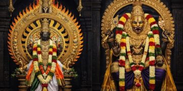 ಶ್ರೀರಂಗಂ ಸಕ್ಕರತ್ತಾ ಆಳ್ವಾರ್ ಸುದರ್ಶನ ನರಸಿಂಹ ವಿಗ್ರಹ