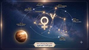 Astrological transit of planet Venus in Libra (Tula Rashi) showing planetary movements and zodiac effects for 2026-2027.